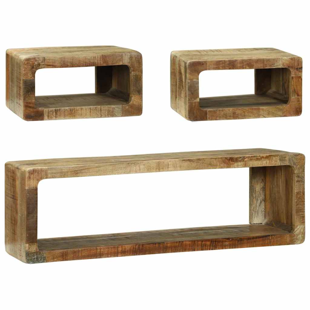 TV-Schrankset 3 stk. Braun 100 x 30 x 32 cm Massivholz Mango