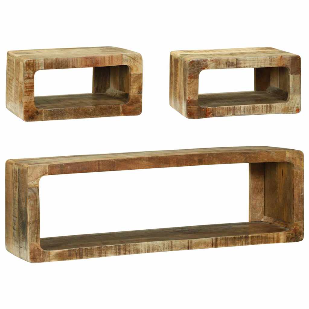 TV-Schrankset 3 stk. Braun 100 x 30 x 32 cm Massivholz Mango
