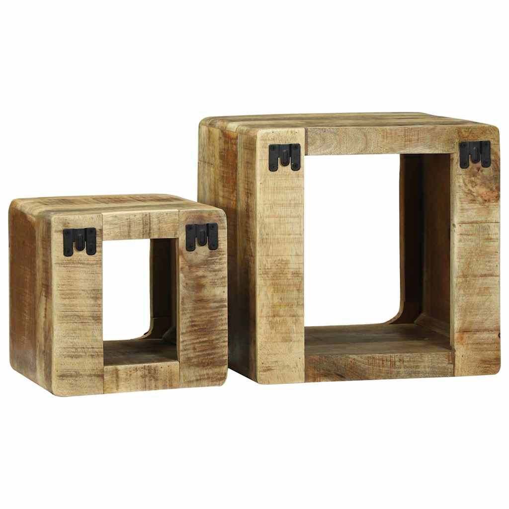 TV-Einheiten 2 stk. Braun 36 x 30 x 36 cm Massivholz Mango