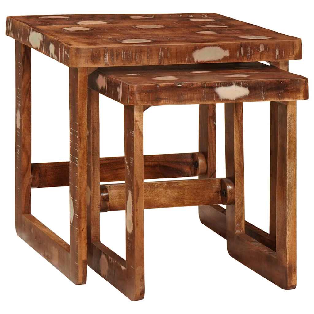 Satztische 2 stk. Braun 46 x 46 x 45 cm