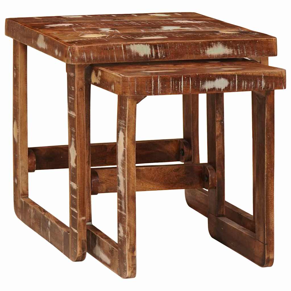 Satztische 2 stk. Braun 46 x 46 x 45 cm