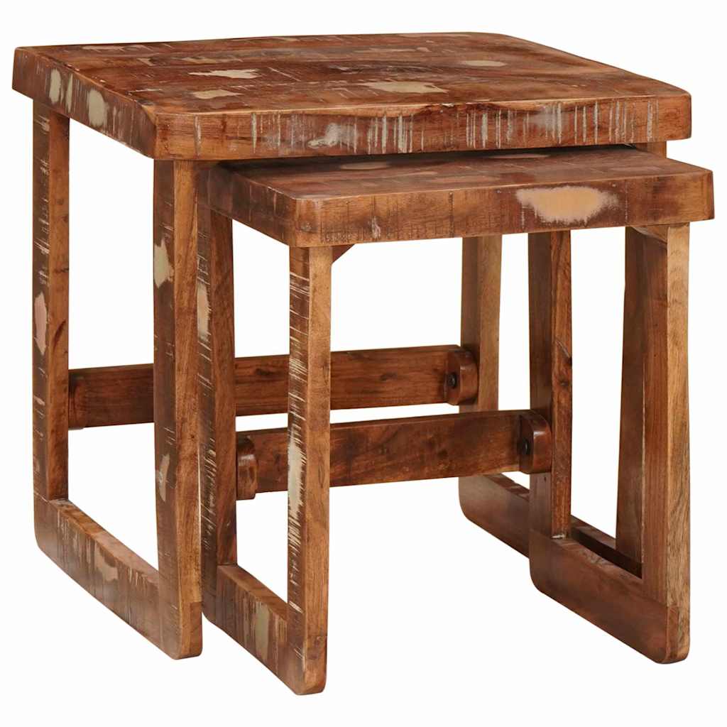 Satztische 2 stk. Braun 46 x 46 x 45 cm