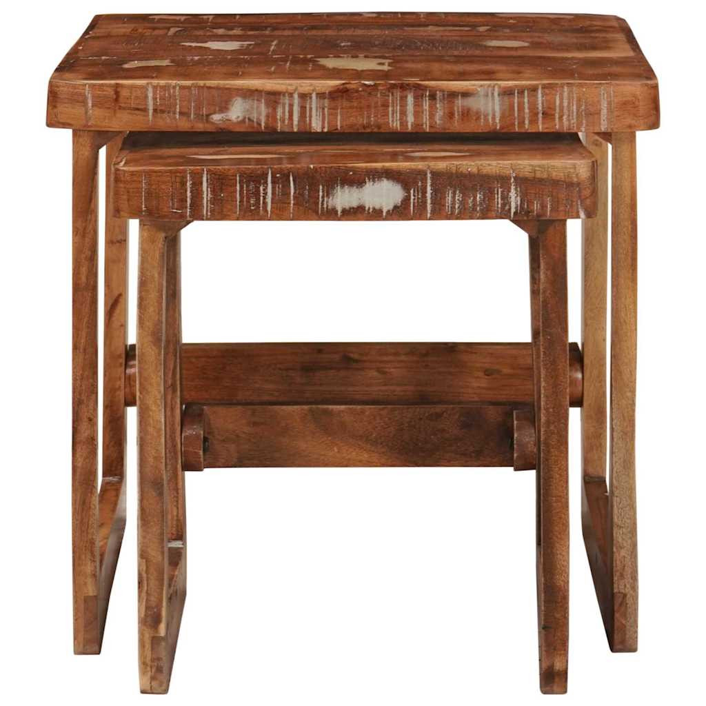 Satztische 2 stk. Braun 46 x 46 x 45 cm