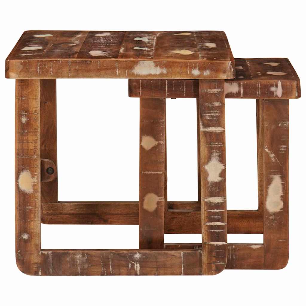 Satztische 2 stk. Braun 46 x 46 x 45 cm