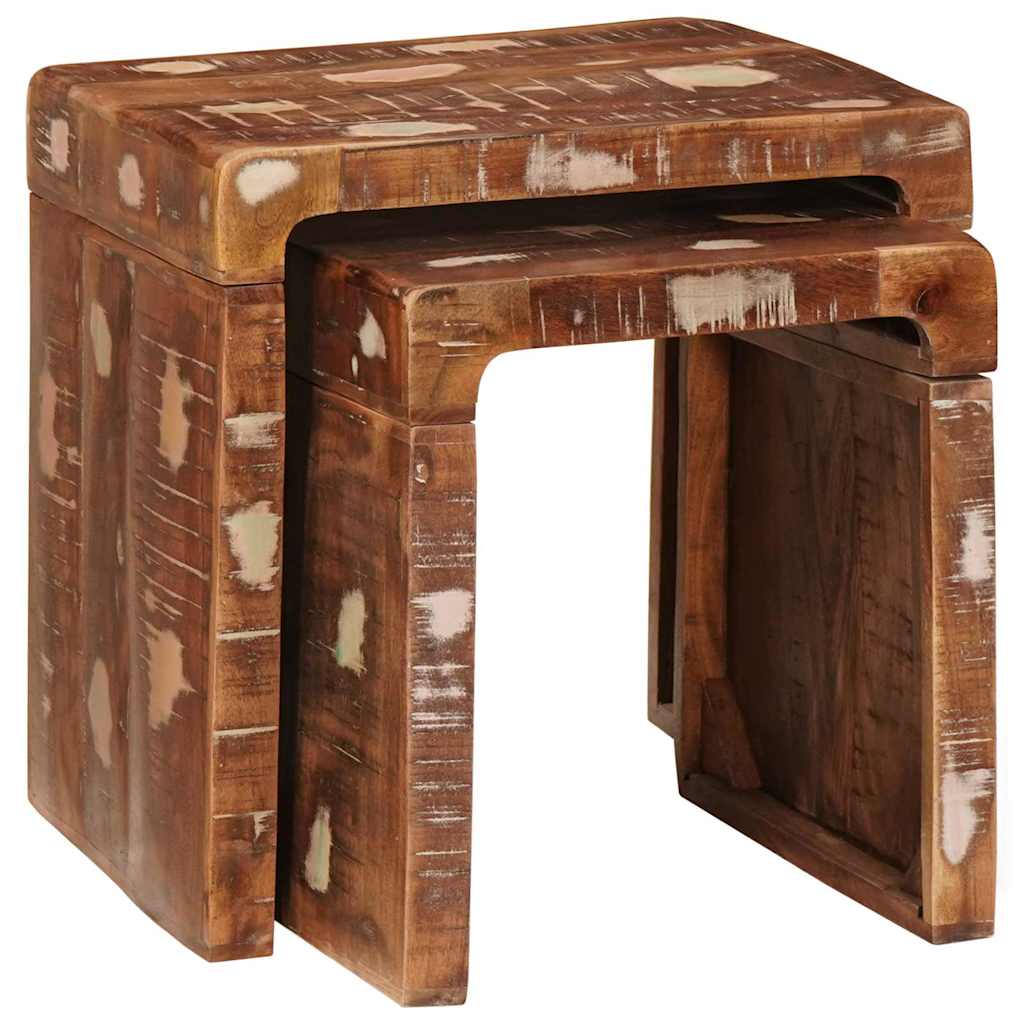 Satztische 2 stk. Braun 46 x 40 x 46 cm