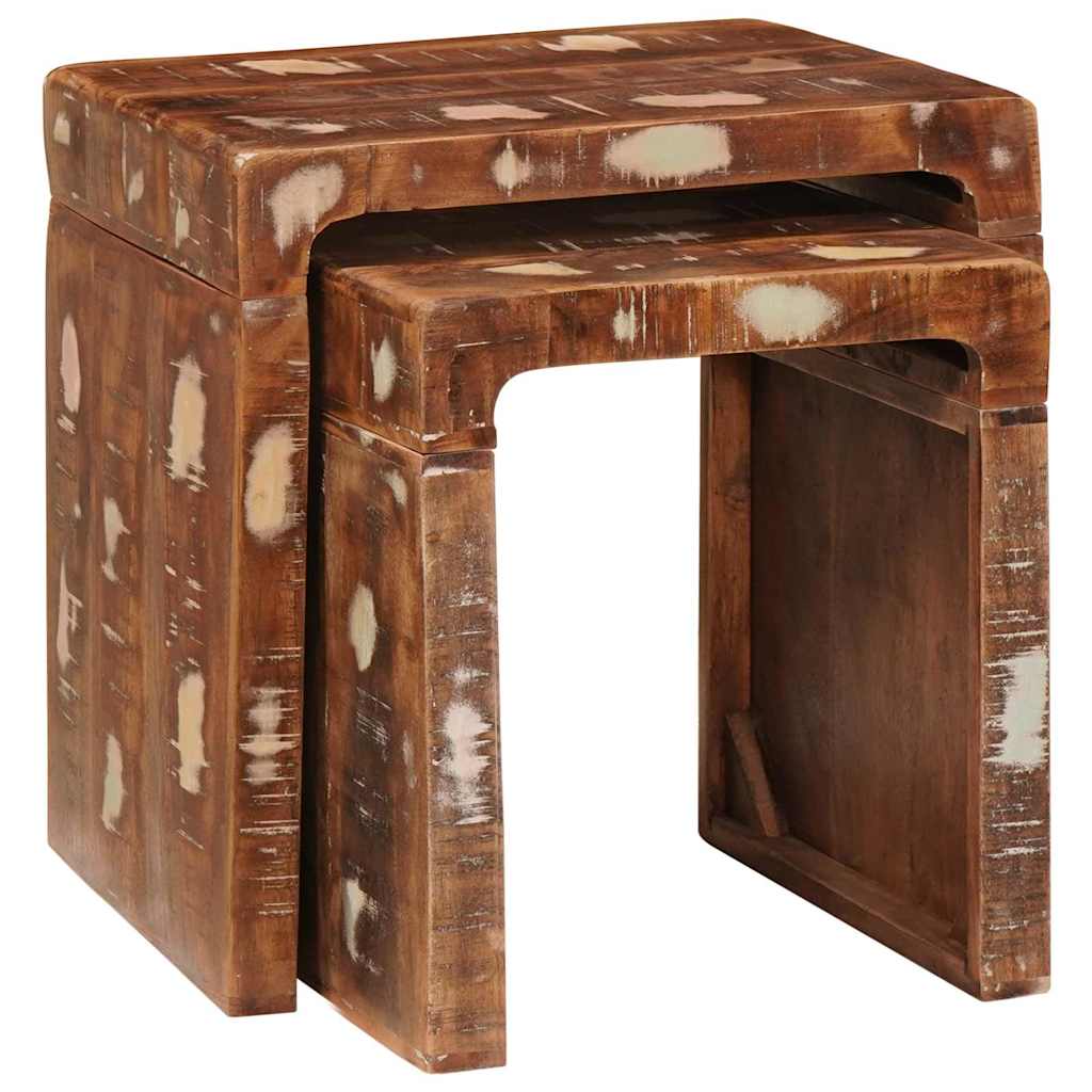 Satztische 2 stk. Braun 46 x 40 x 46 cm