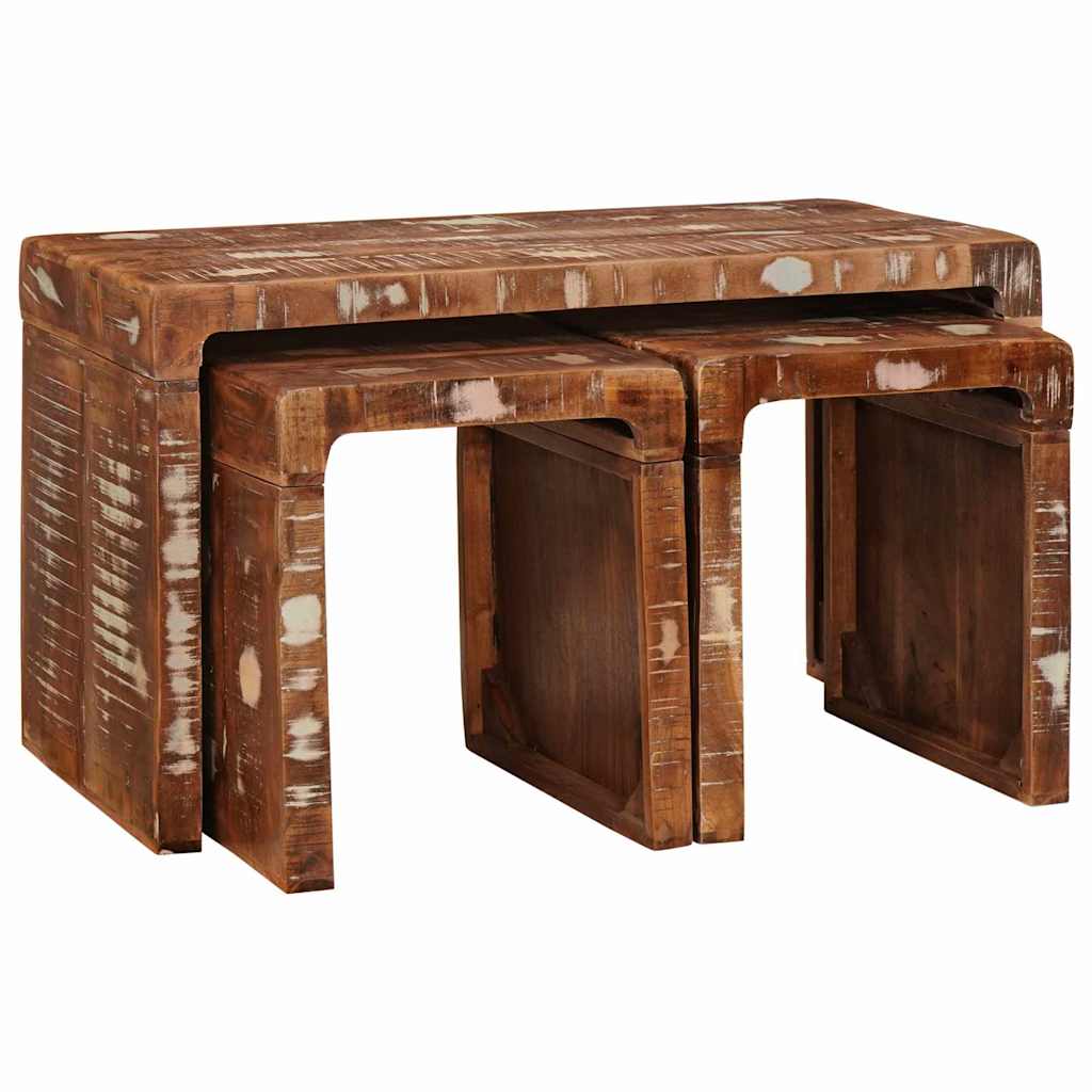 Nestingtisch 3 stk. Braun 82 x 40 x 46 cm