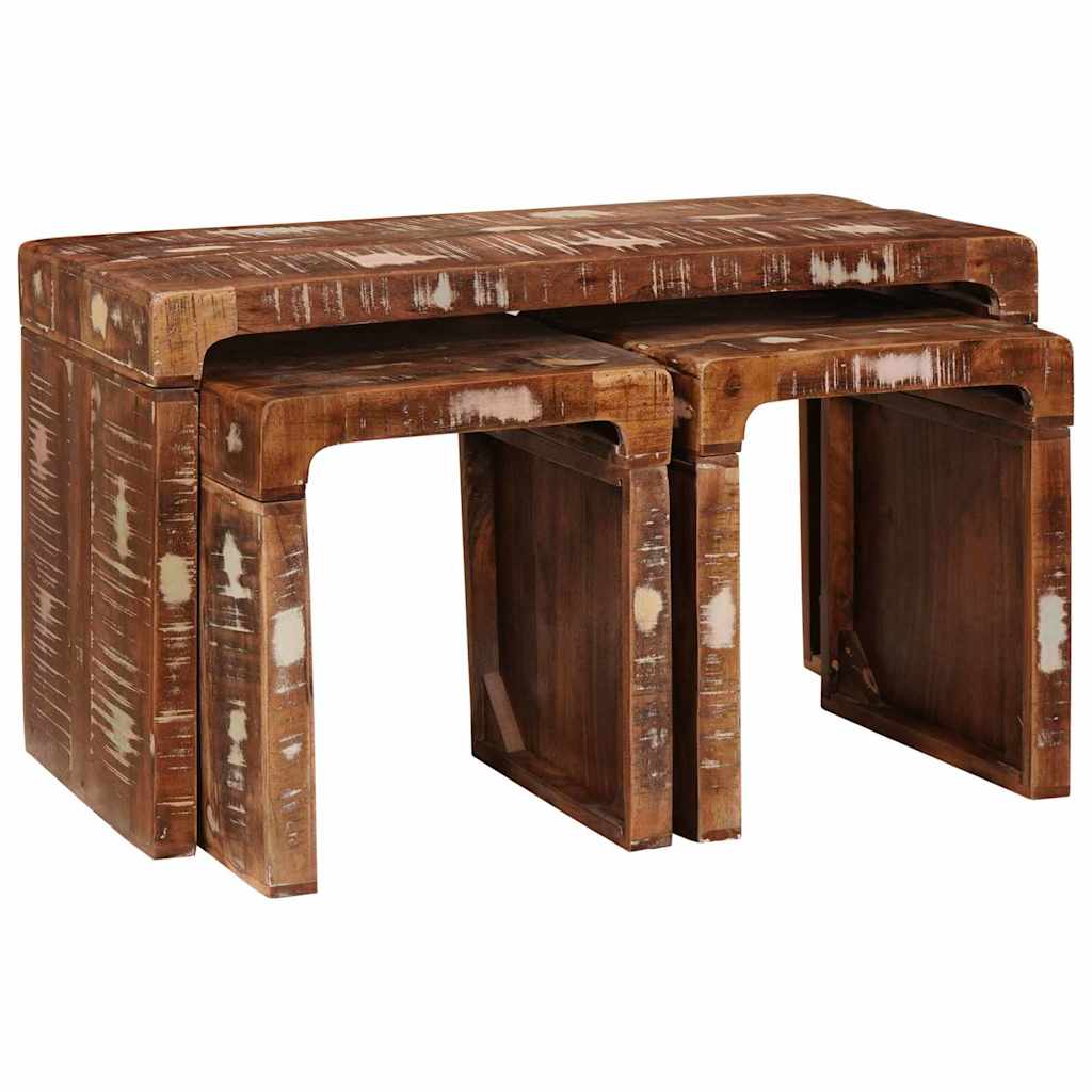 Nestingtisch 3 stk. Braun 82 x 40 x 46 cm