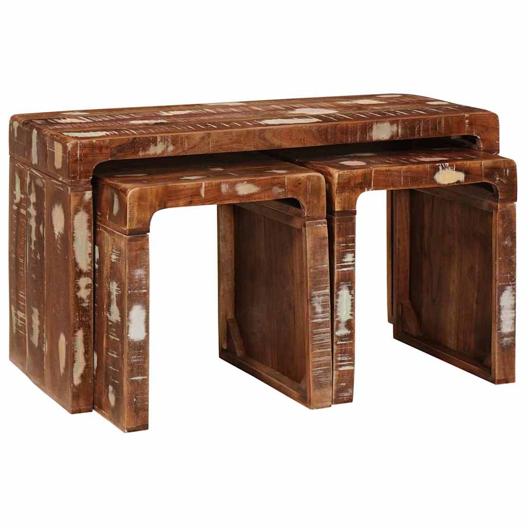 Nestingtisch 3 stk. Braun 82 x 40 x 46 cm