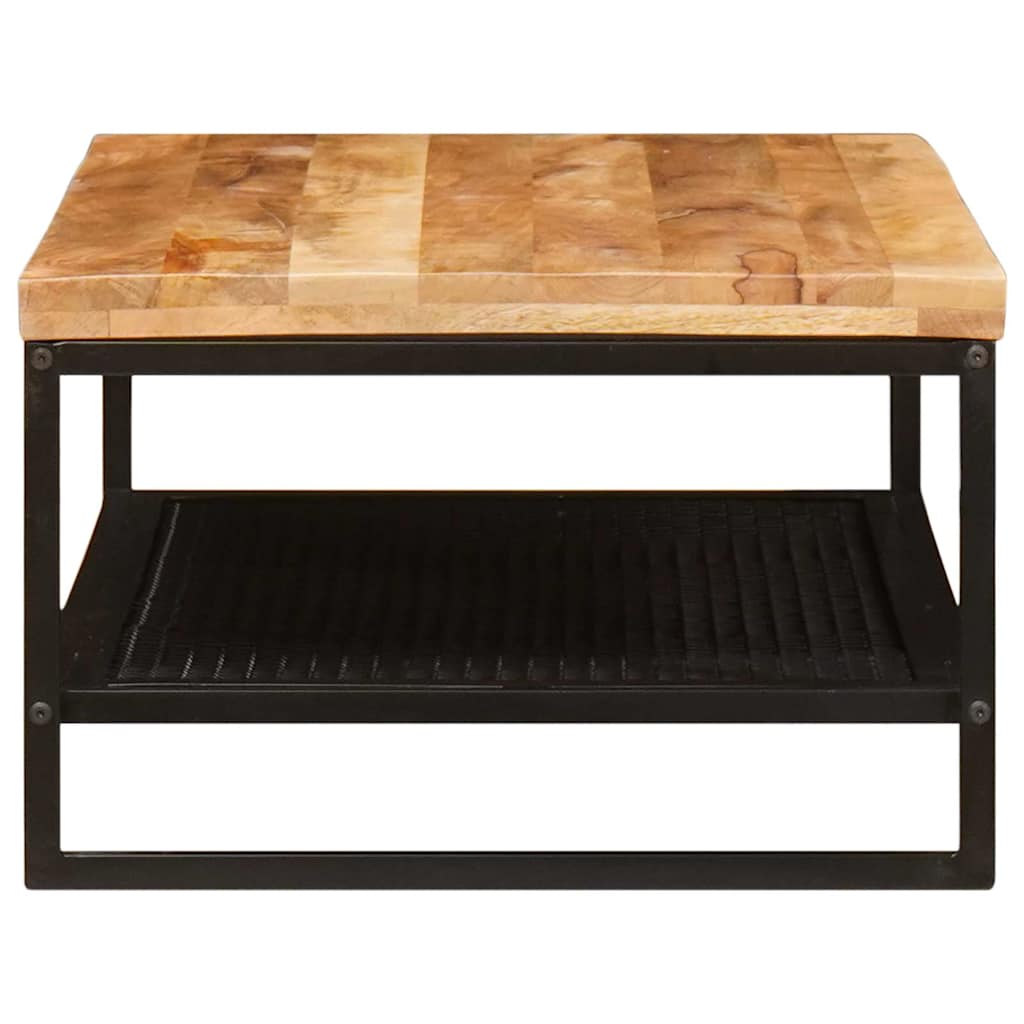Couchtisch Braun und Schwarz 110 x 55 x 35 cm Massivholz Mango