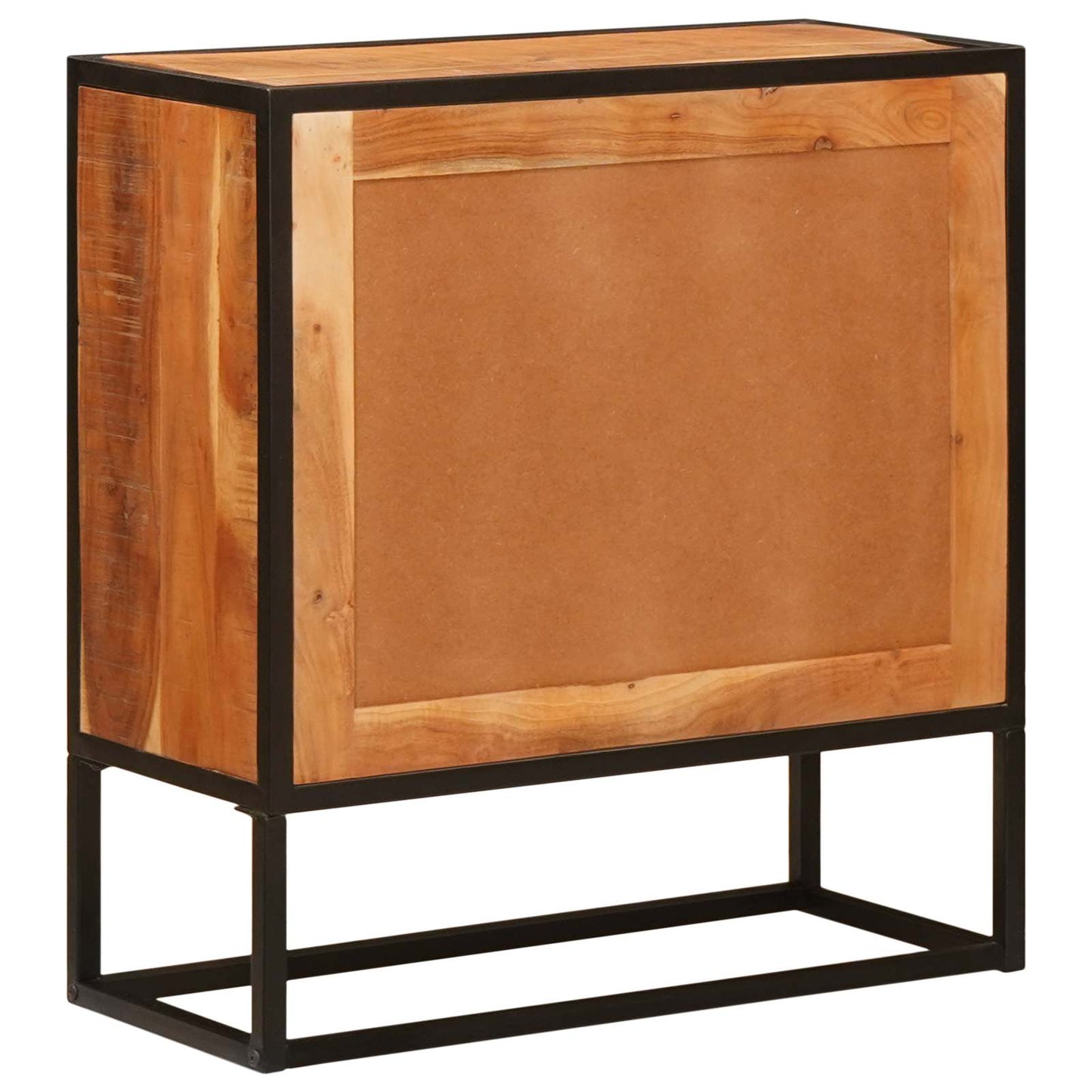Sideboard mit Tür Beta Natur 70 x 30 x 75 cm Massivholz Akazie
