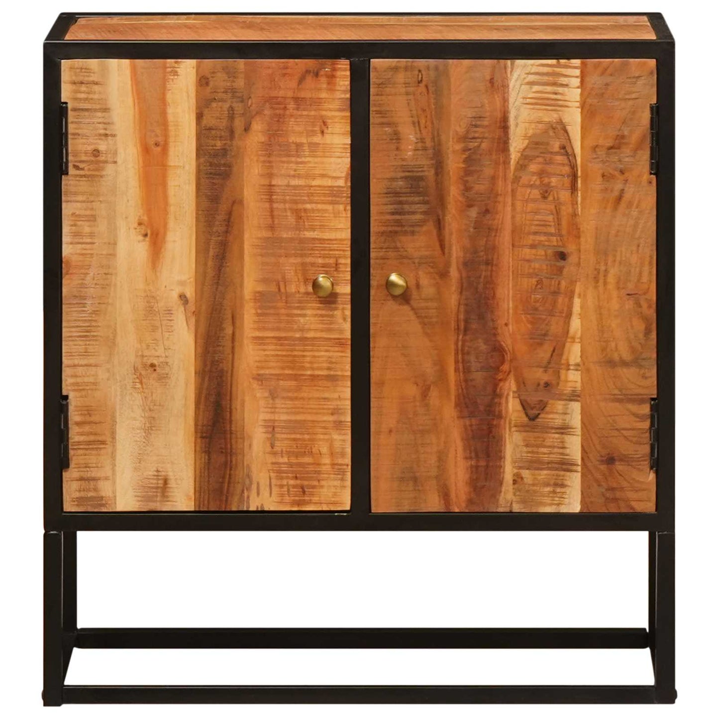 Sideboard mit Tür Beta Natur 70 x 30 x 75 cm Massivholz Akazie