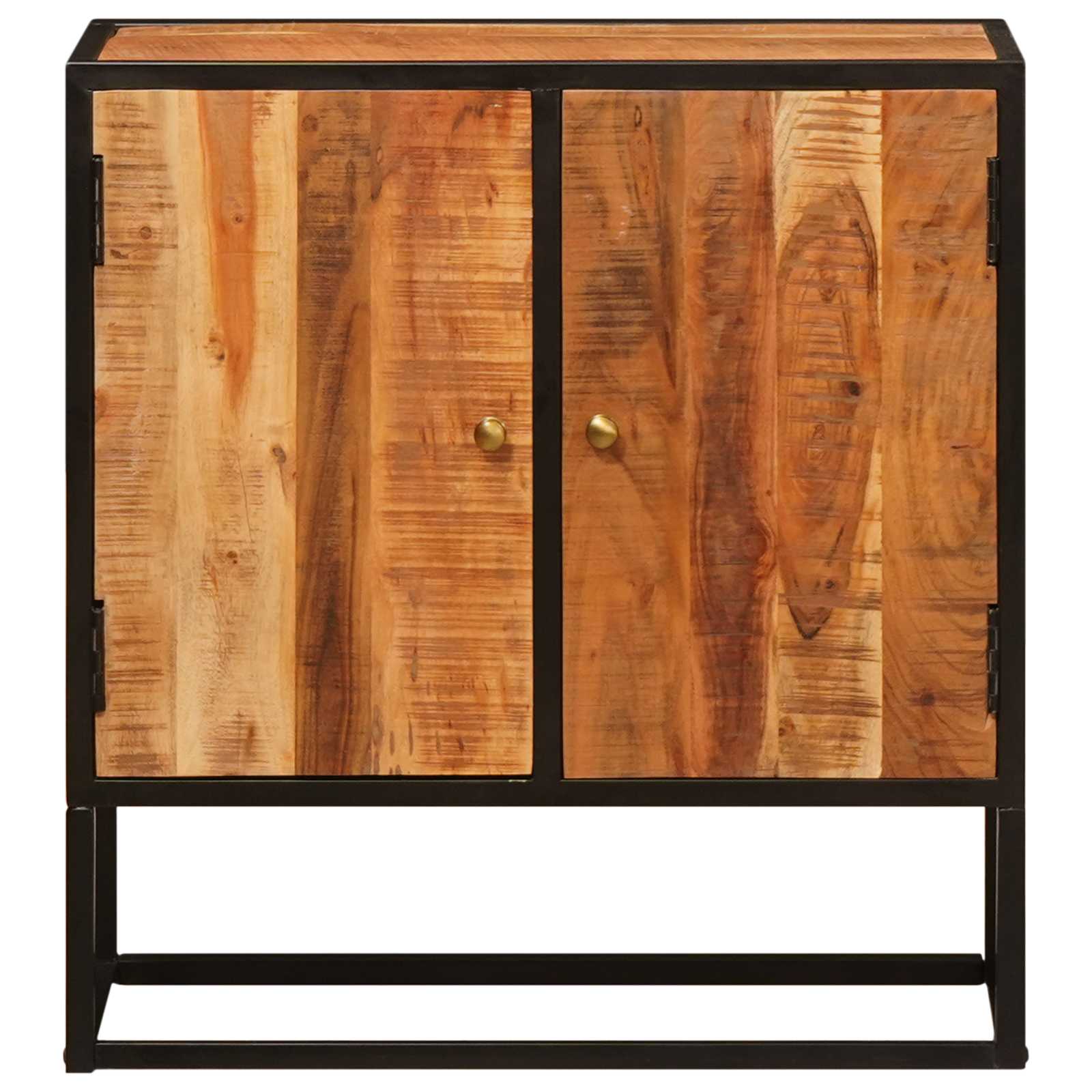 Sideboard mit Tür Beta Natur 70 x 30 x 75 cm Massivholz Akazie