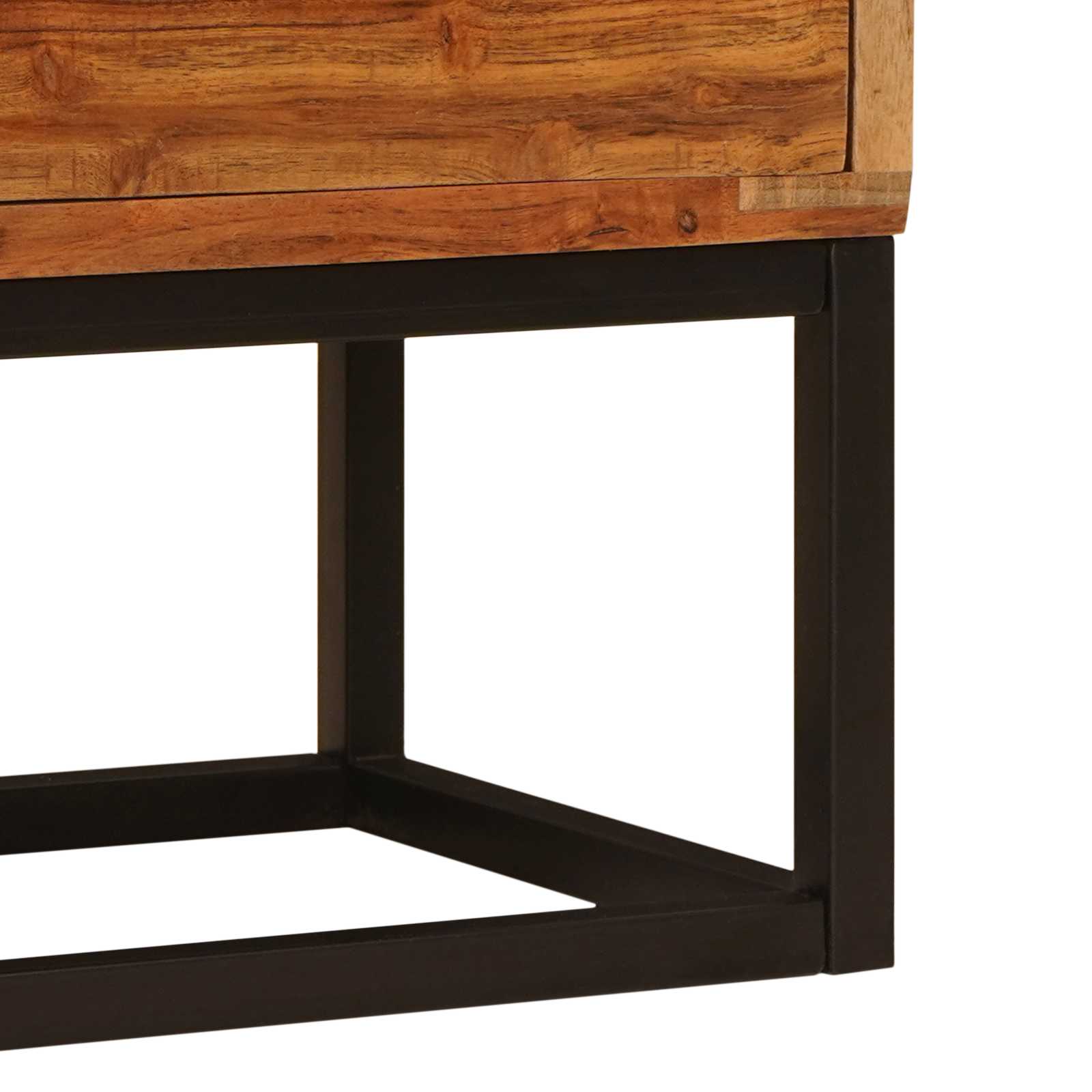 Schubladenkommode Natur 55 x 30 x 90 cm Massivholz Akazie