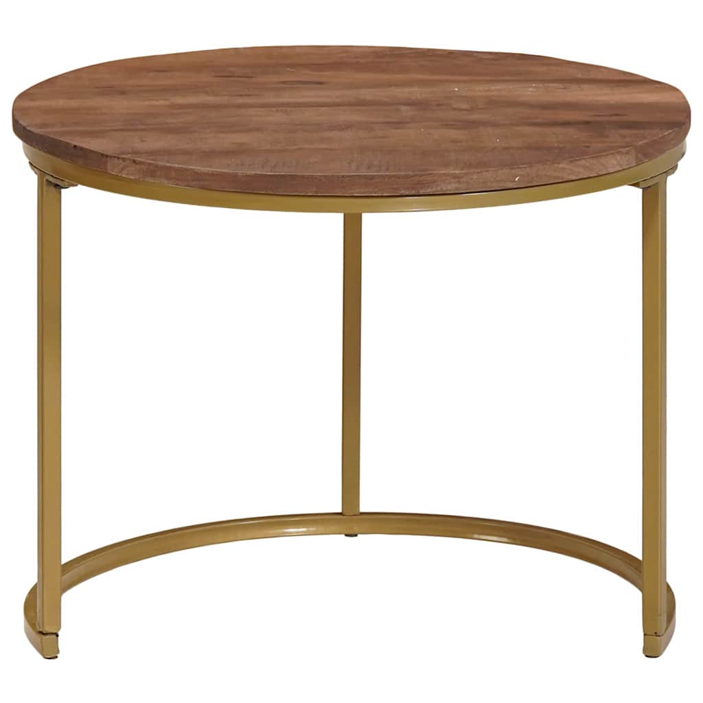 Nesting-Couchtische 2 stk. Dunkelbraun 50 x 50 x 40 cm