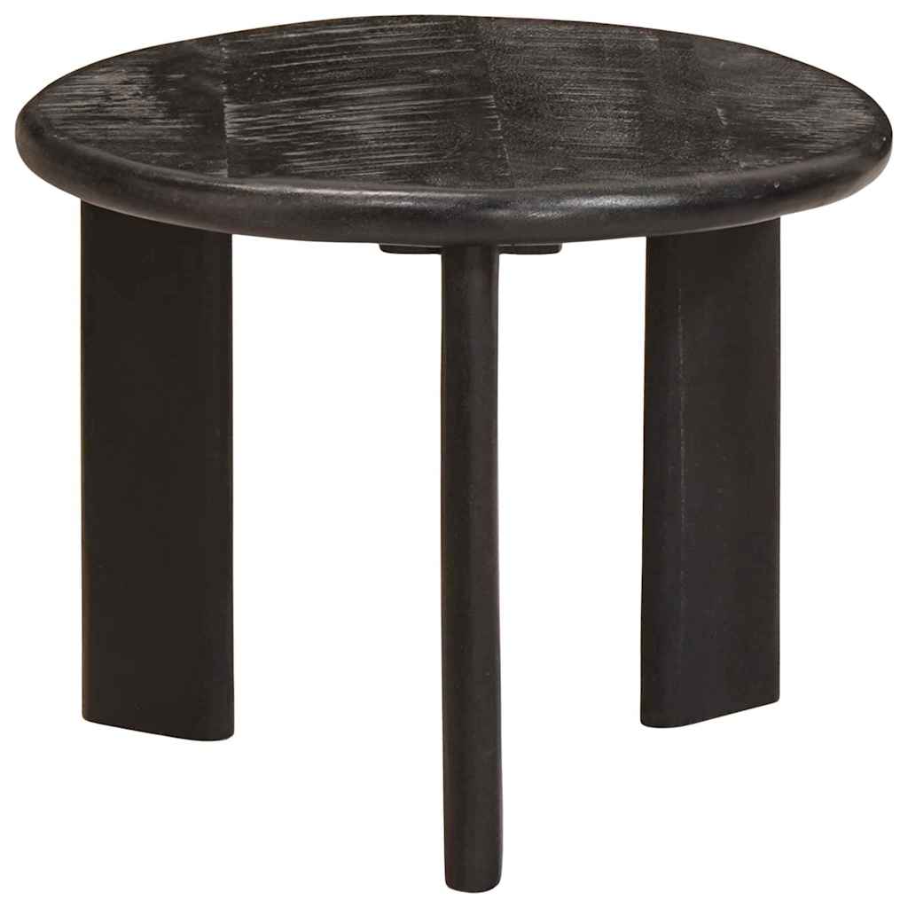 Nesting-Couchtische 2 pcs Weiß Massivholz Mango