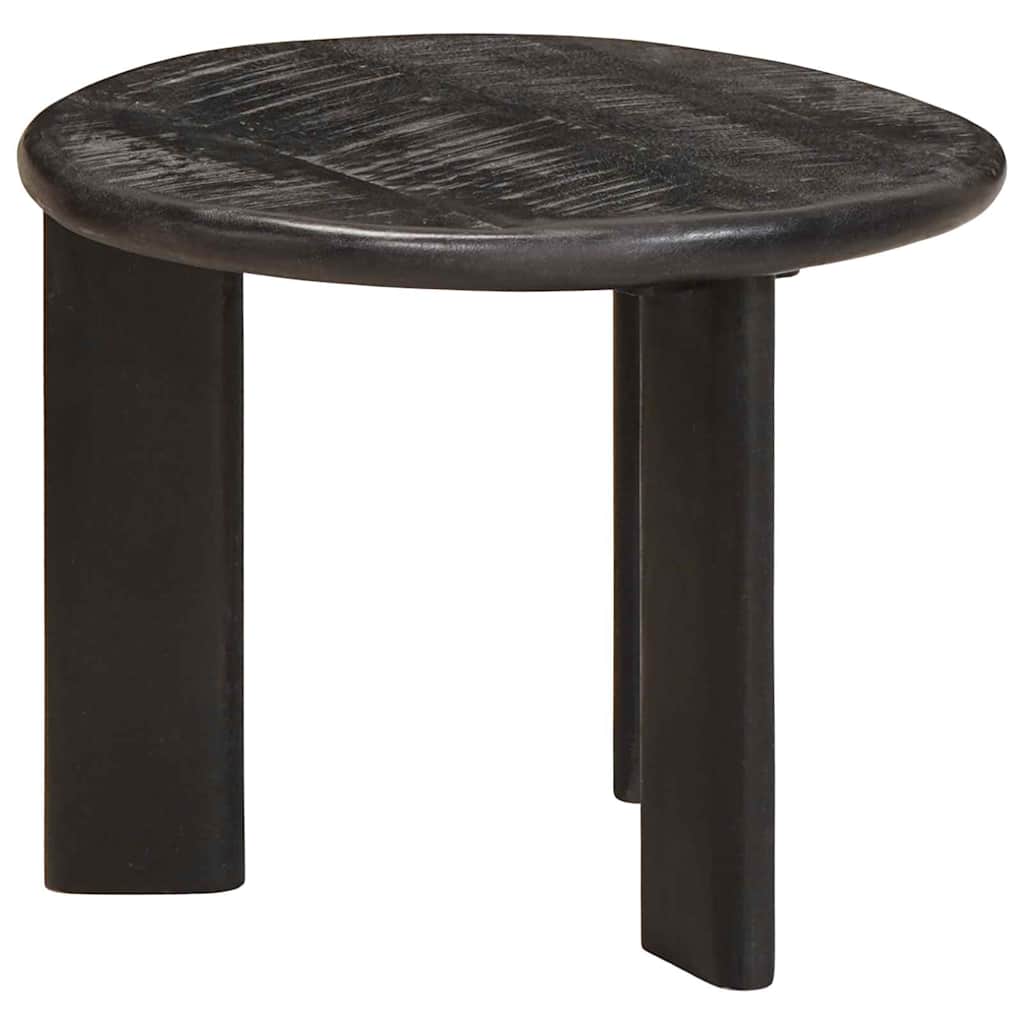 Nesting-Couchtische 2 pcs Weiß Massivholz Mango