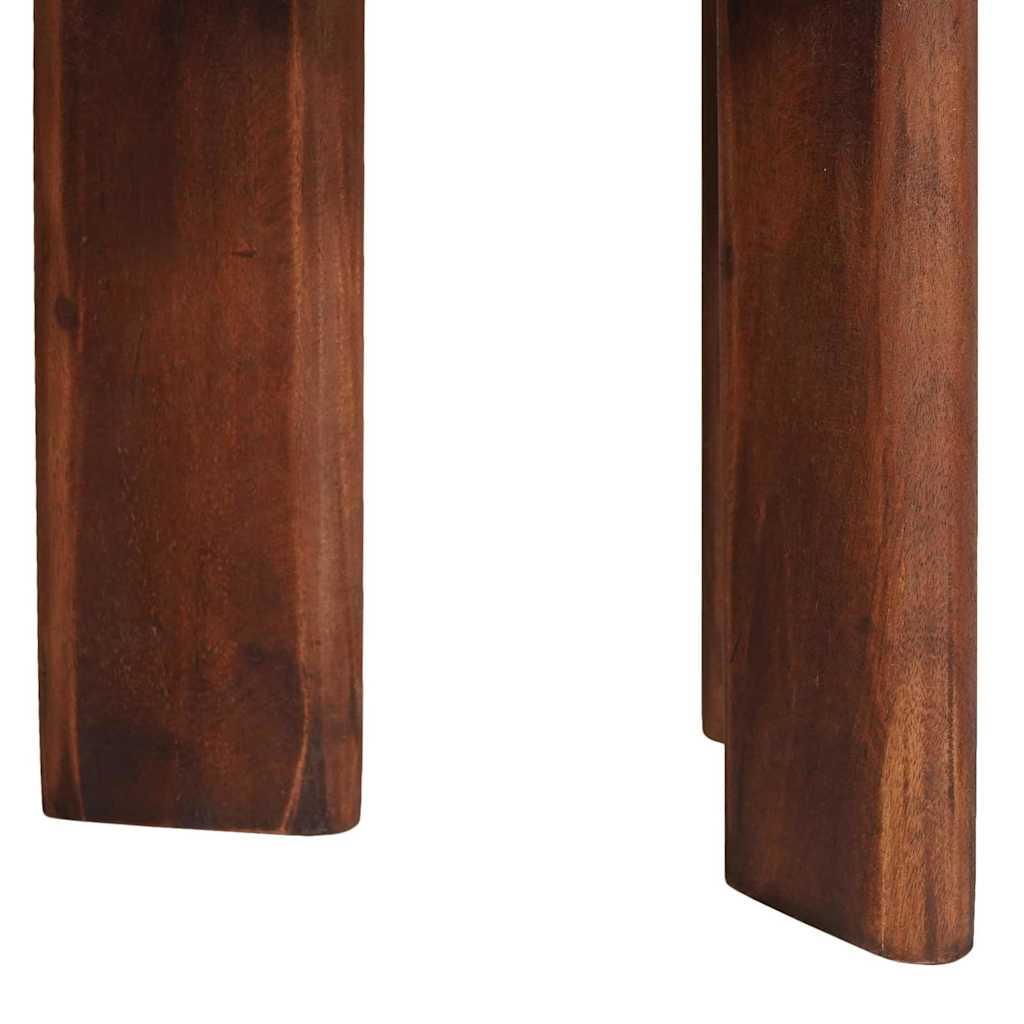 Nesting-Couchtische 3 pcs Mehrfarbig Massives Altholz
