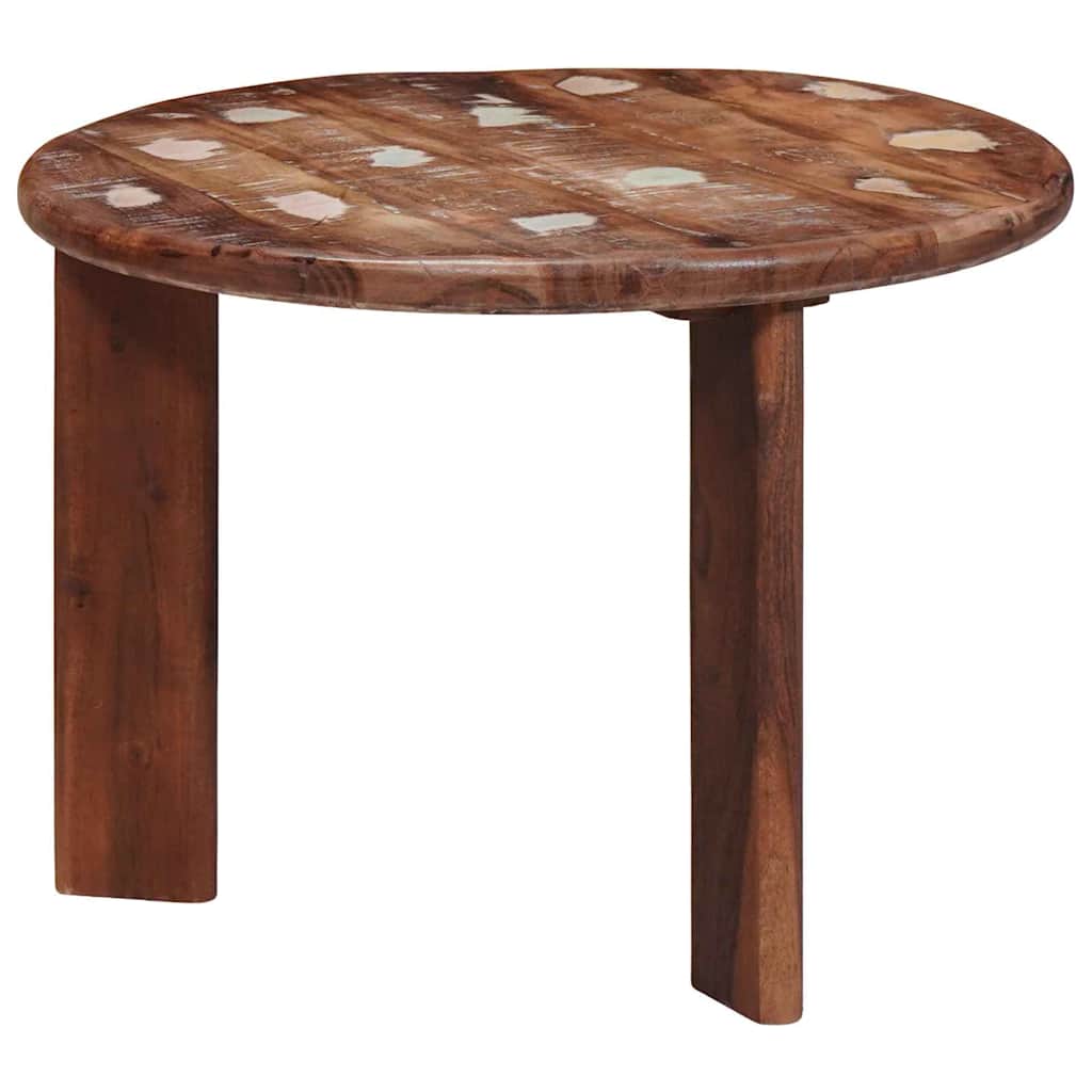 Nesting-Couchtische 3 pcs Mehrfarbig Massives Altholz