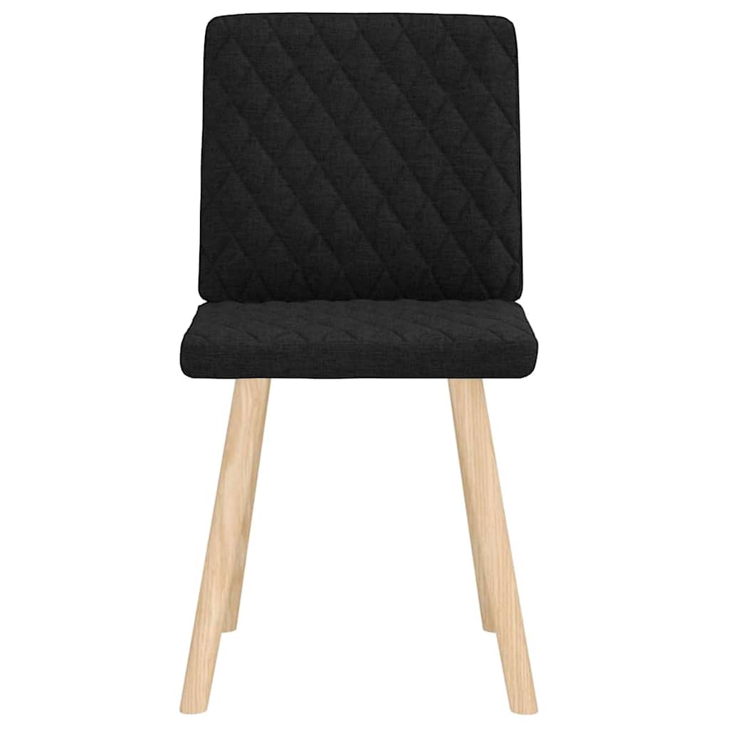 Esszimmerstühle 2 Stk. Schwarz Stoff