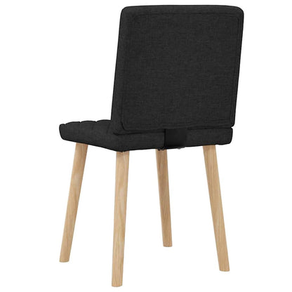Esszimmerstühle 2 Stk. Schwarz Stoff