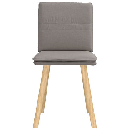 Esszimmerstühle 2 Stk. Taupe Stoff