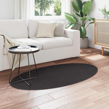 Teppich HUARTE Anthrazit 80 x 150 cm 100 % Polyester
