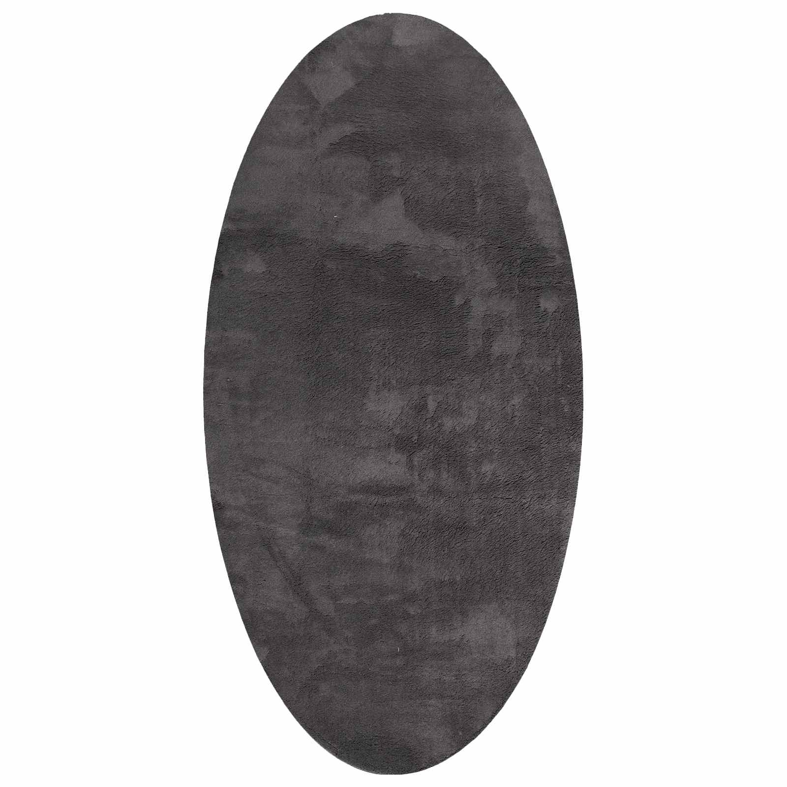 Teppich HUARTE Anthrazit 100 x 200 cm 100 % Polyester