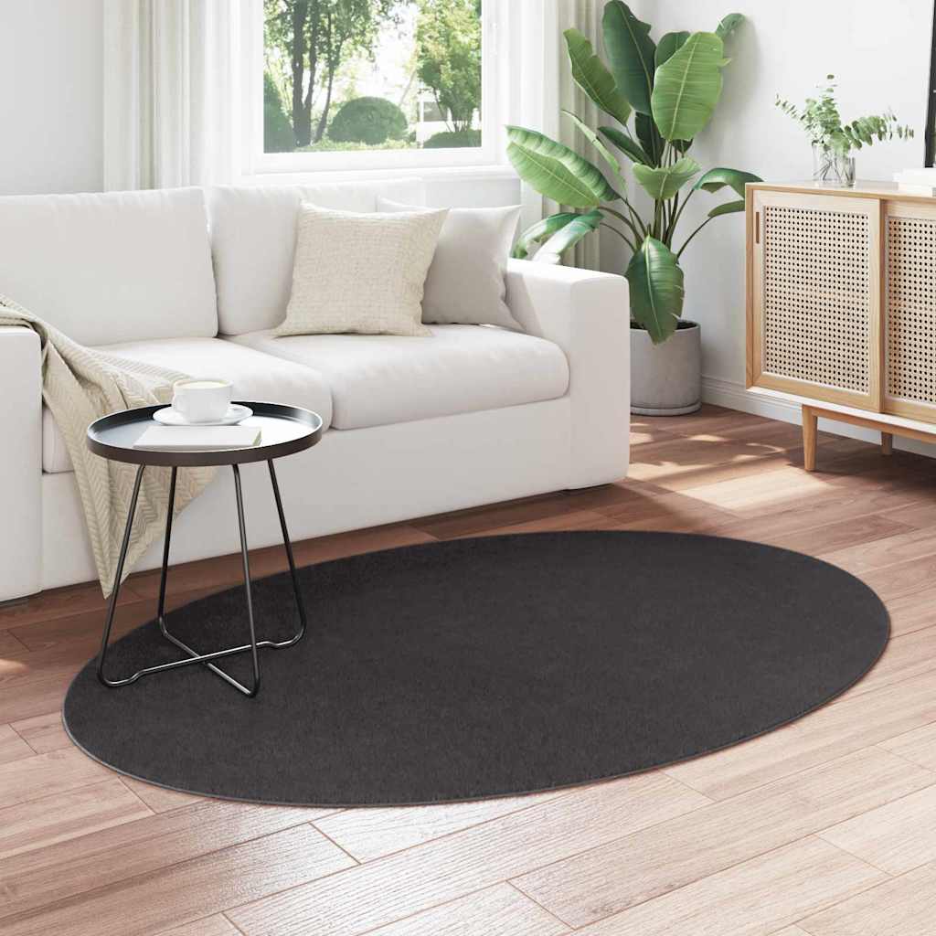 Teppich HUARTE Anthrazit 120 x 170 cm Polyester