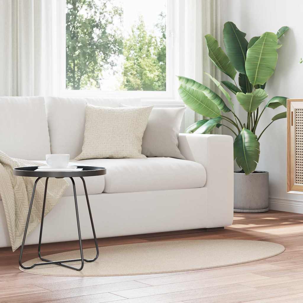 Teppich HUARTE Beige 80 x 150 cm 100 % Polyester