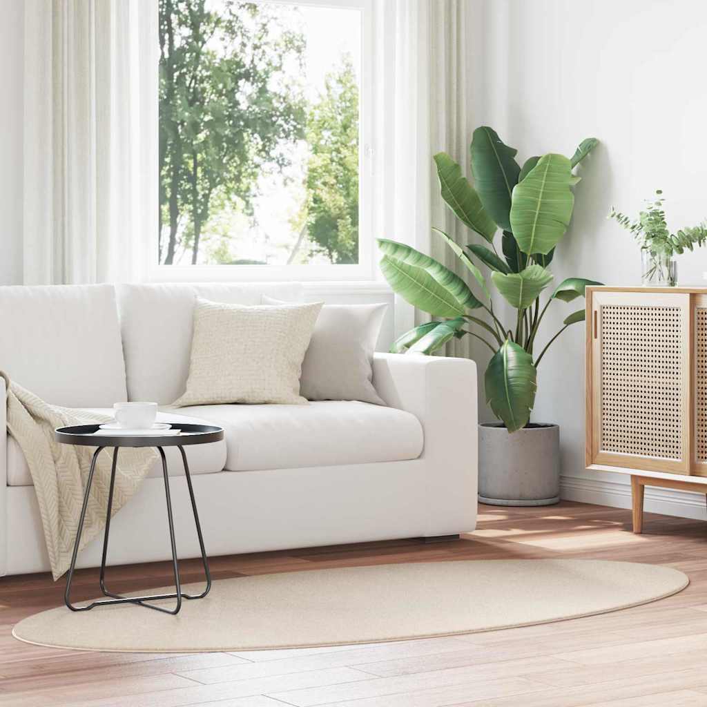 Teppich HUARTE Beige 100 x 200 cm 100 % Polyester