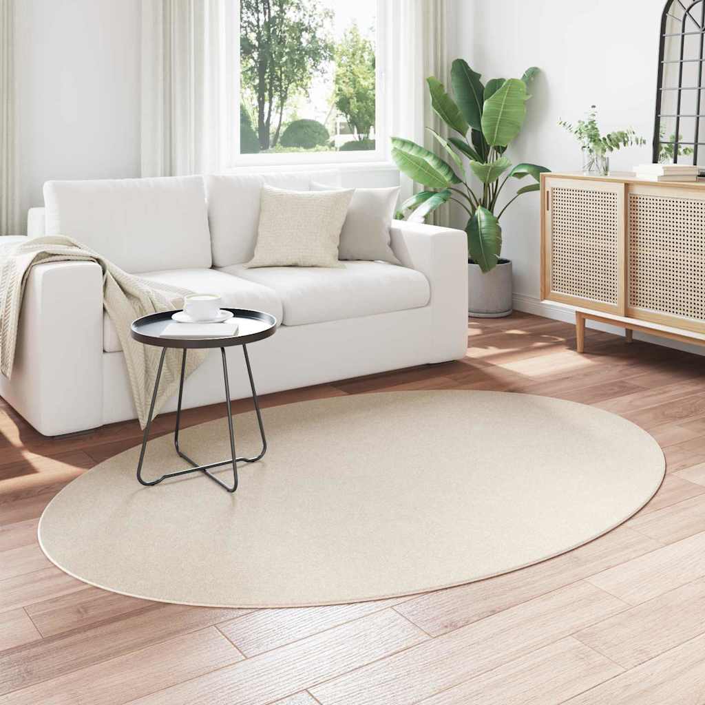 Teppich HUARTE Beige 140 x 200 cm 100 % Polyester