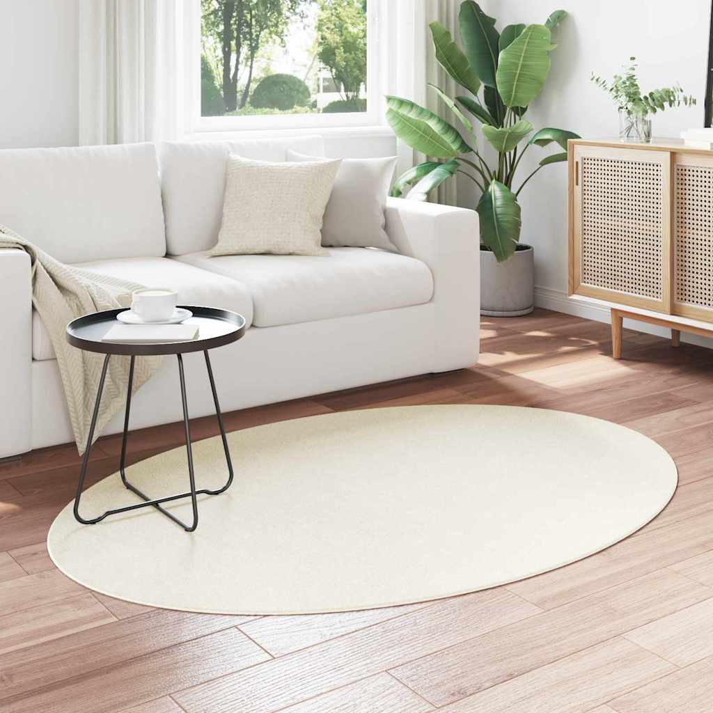 Teppich HUARTE Creme 120 x 170 cm 100 % Polyester