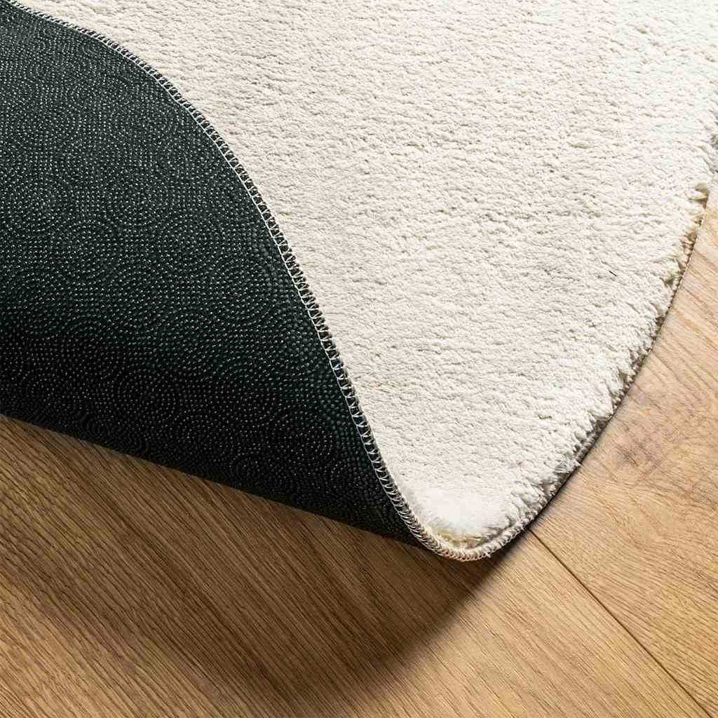 Teppich HUARTE Creme 140 x 200 cm 100 % Polyester