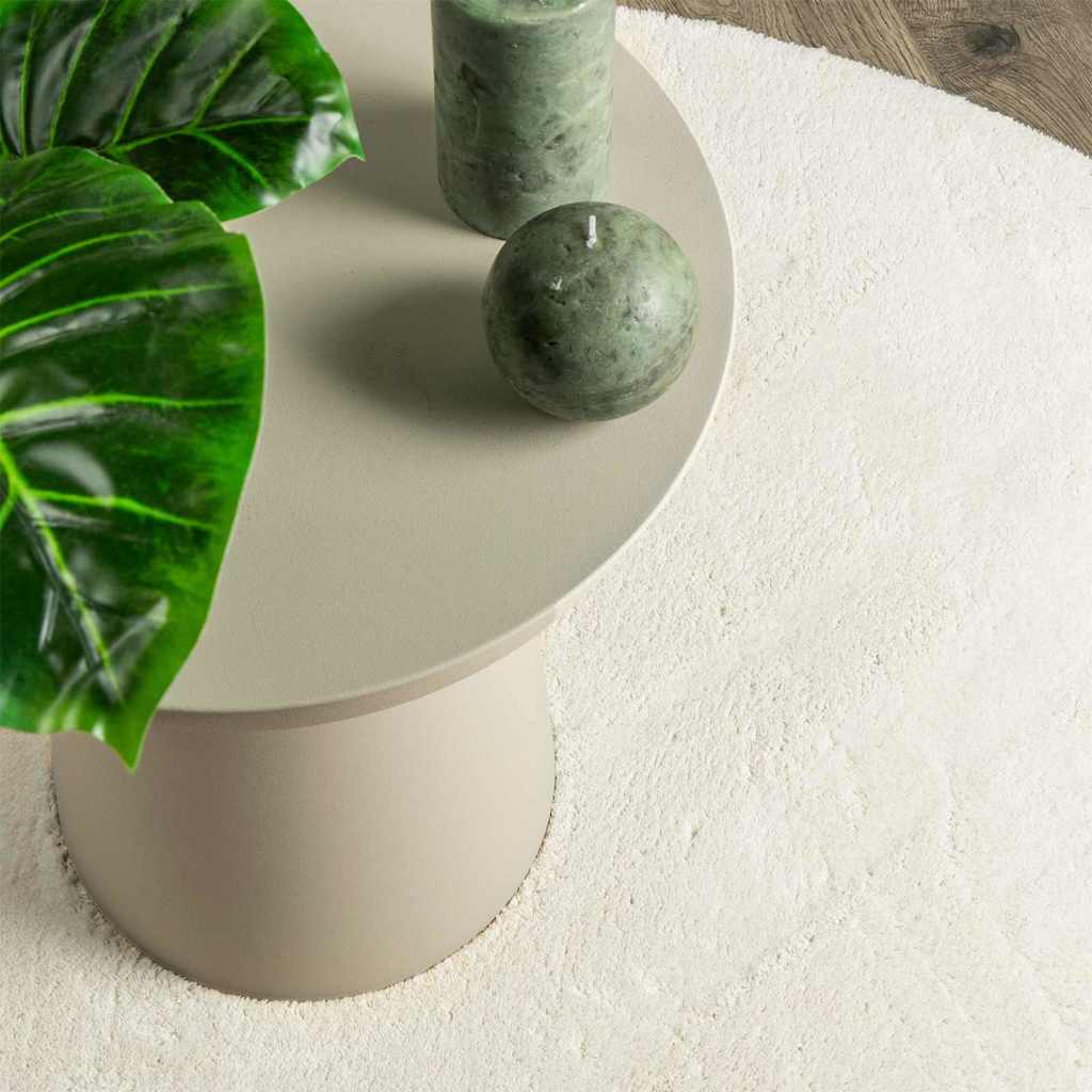 Teppich HUARTE Creme 140 x 200 cm 100 % Polyester