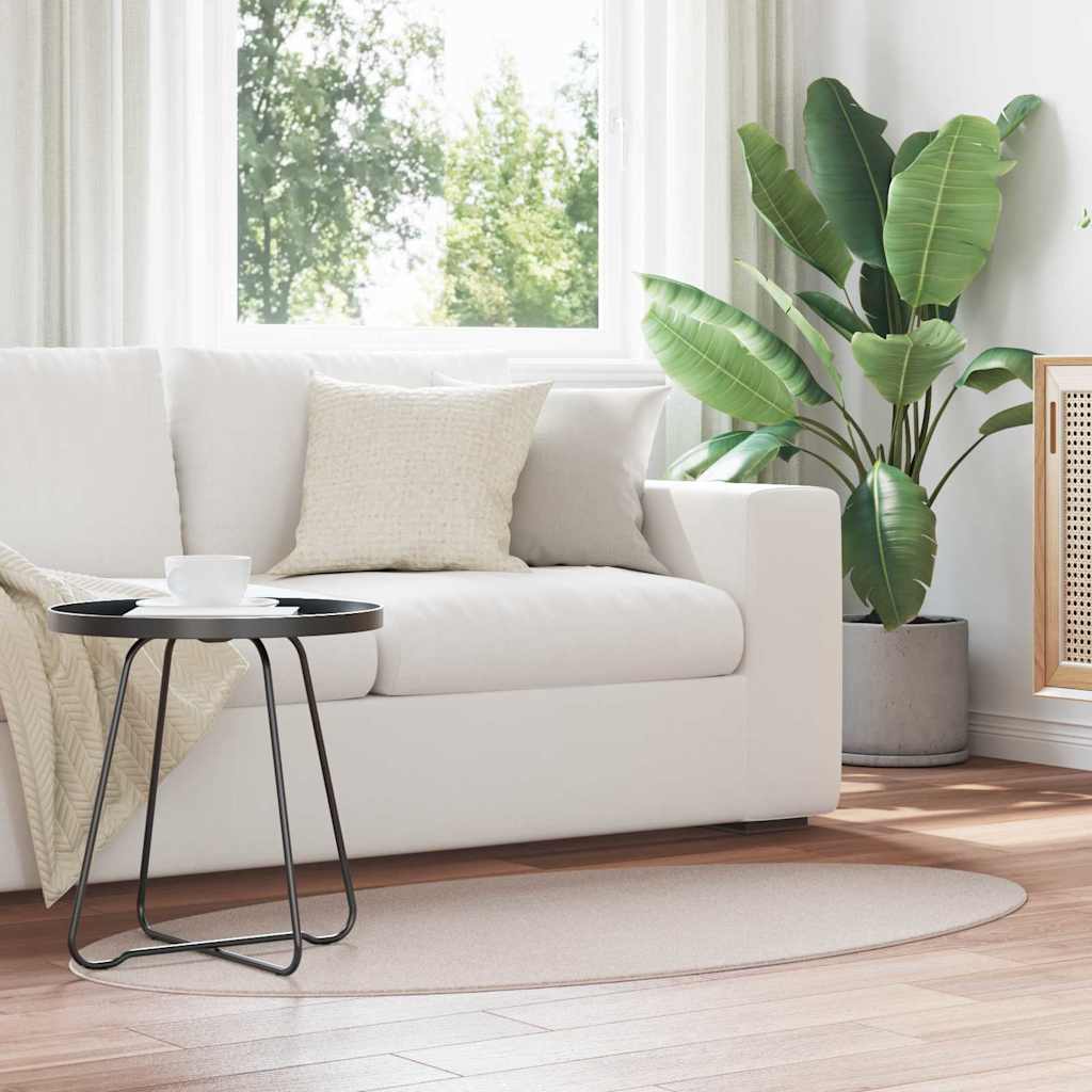 Teppich HUARTE Sand 80 x 150 cm 100 % Polyester
