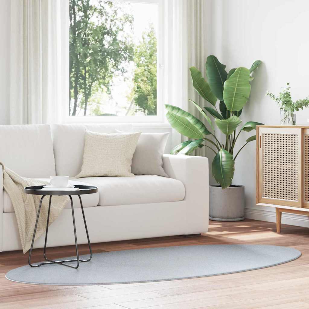 Teppich HUARTE Grau 100 x 200 cm Polyester