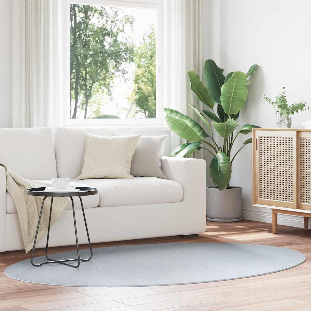 Teppich HUARTE Grau 140 x 200 cm Polyester