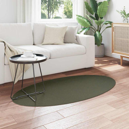 Teppich HUARTE Waldgrün 80 x 150 cm 100 % Polyester