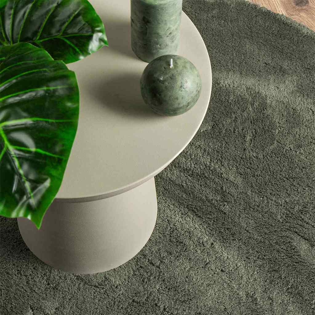 Teppich HUARTE Waldgrün 100 x 200 cm 100 % Polyester