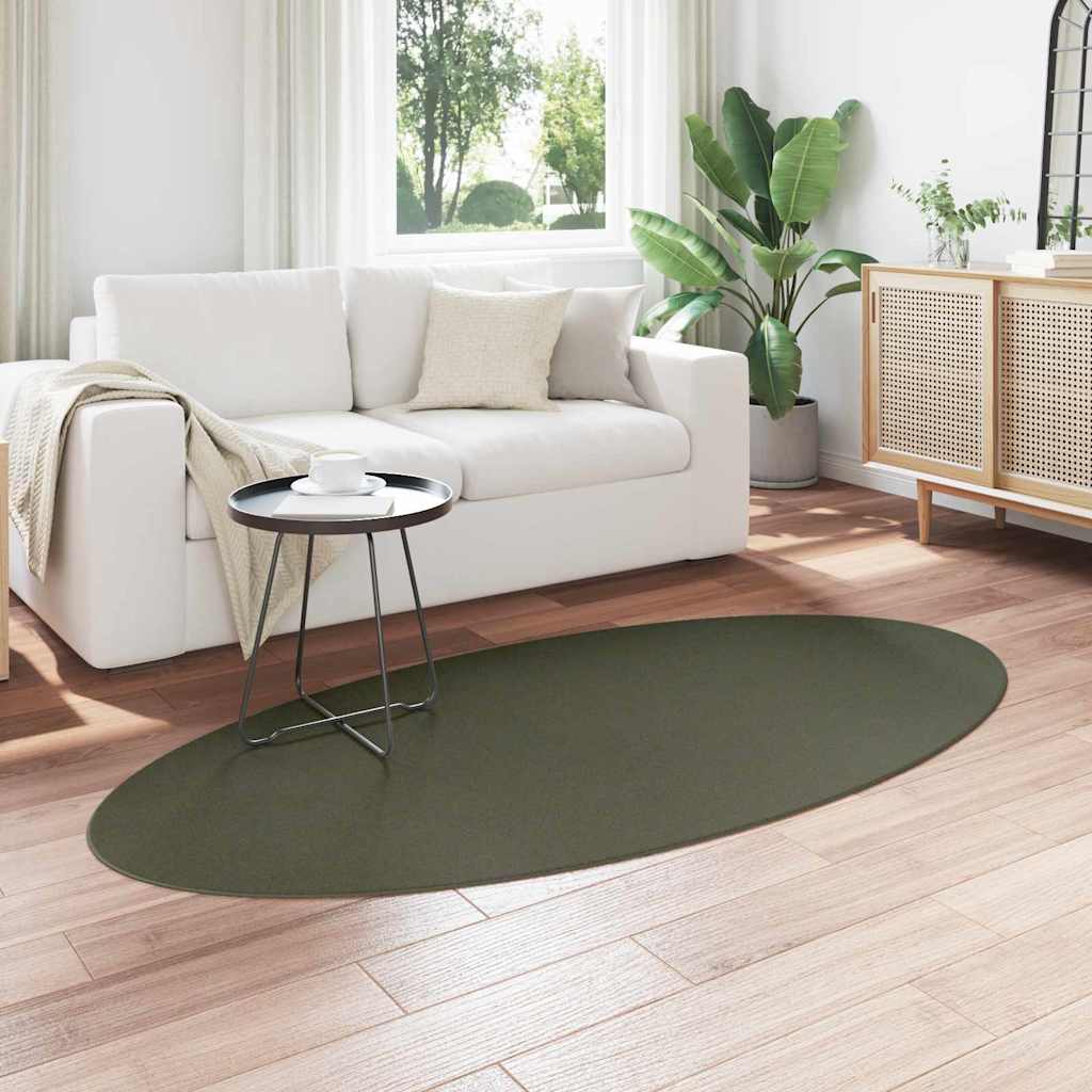 Teppich HUARTE Waldgrün 100 x 200 cm 100 % Polyester