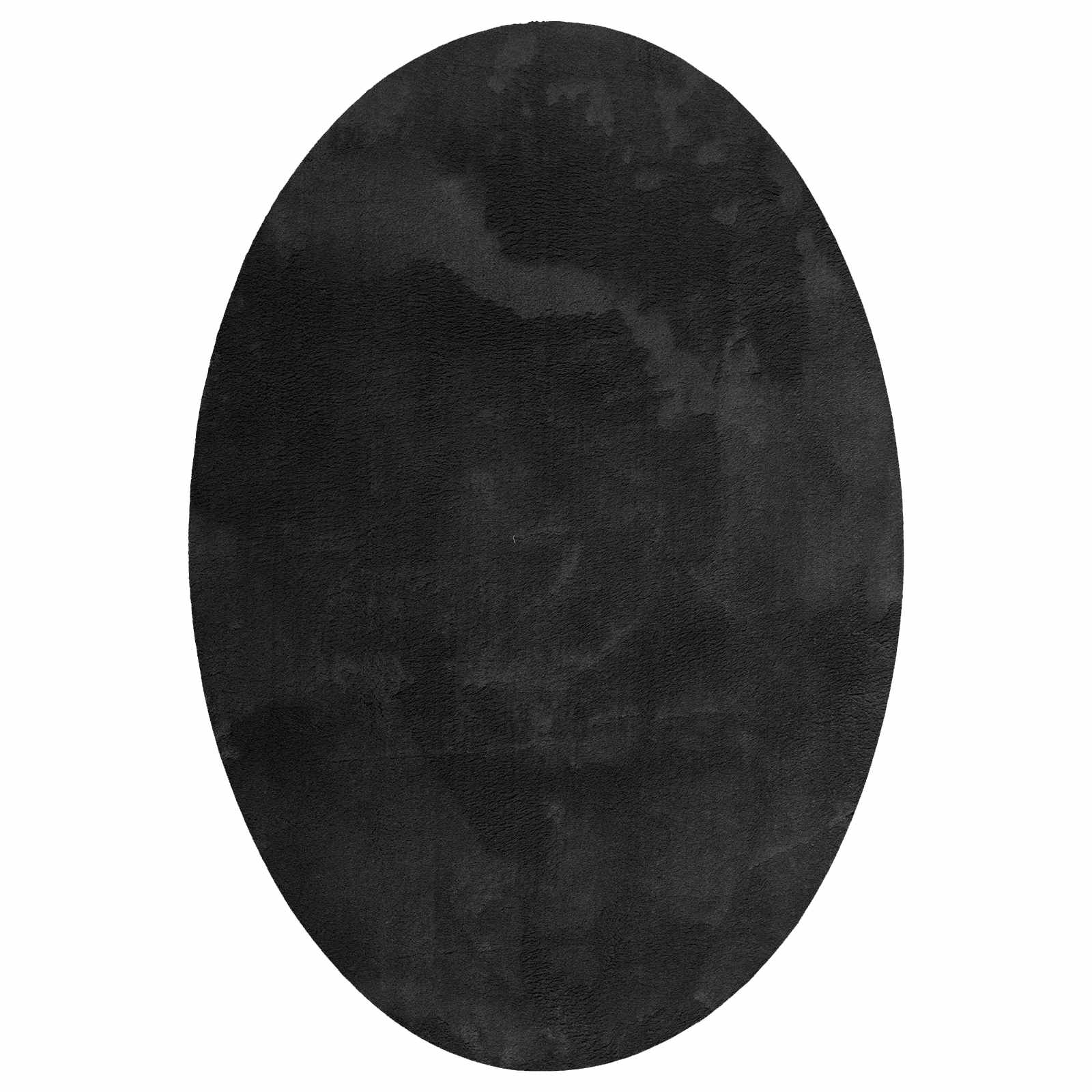 Teppich HUARTE Schwarz 140 x 200 cm 100 % Polyester