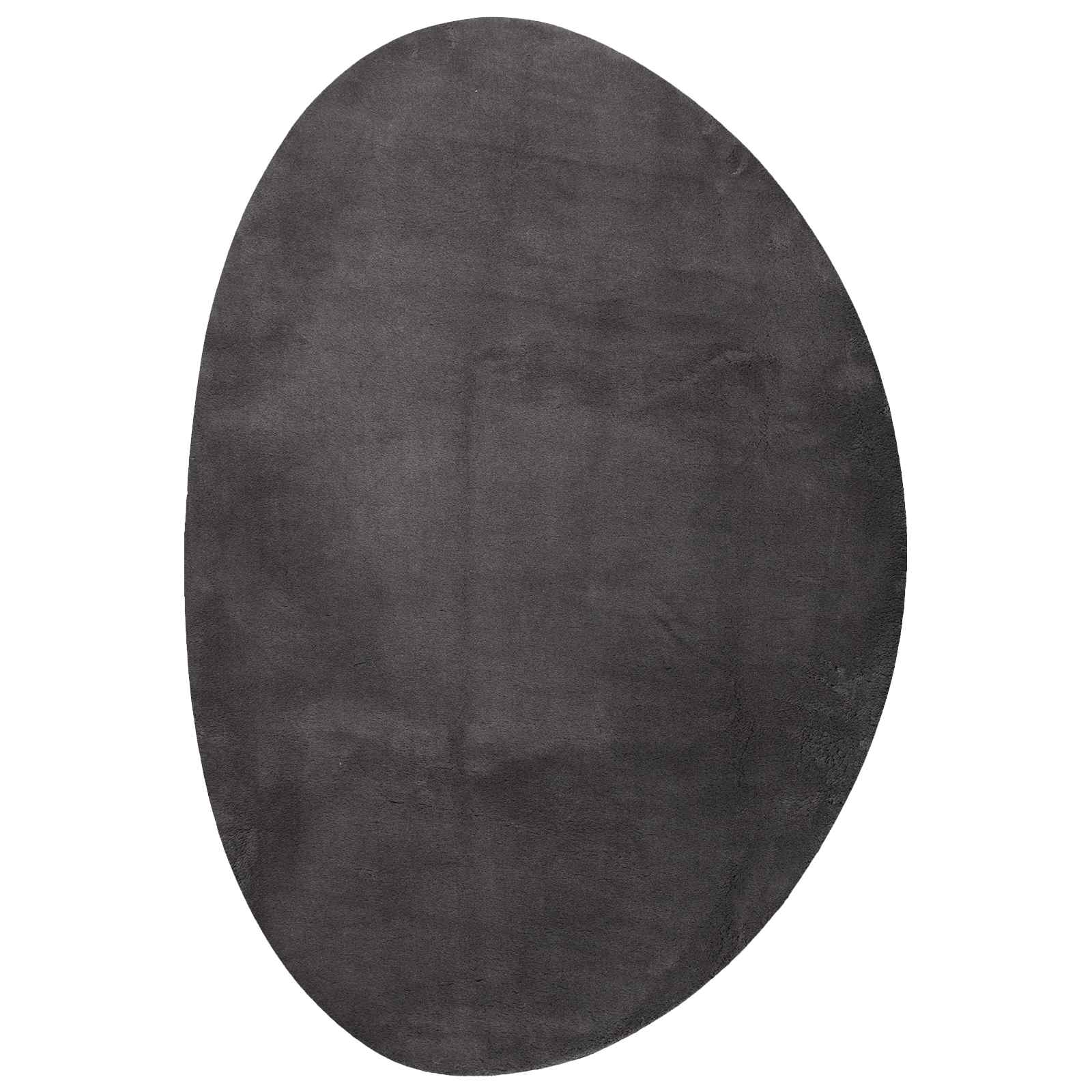 Teppich HUARTE Anthrazit 140 x 200 cm Polyester
