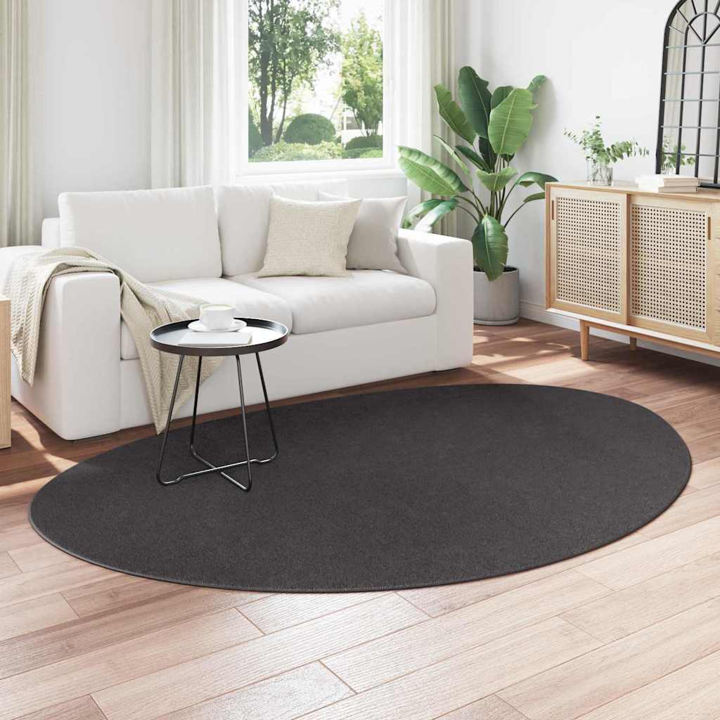 Teppich HUARTE Anthrazit 160 x 230 cm Polyester