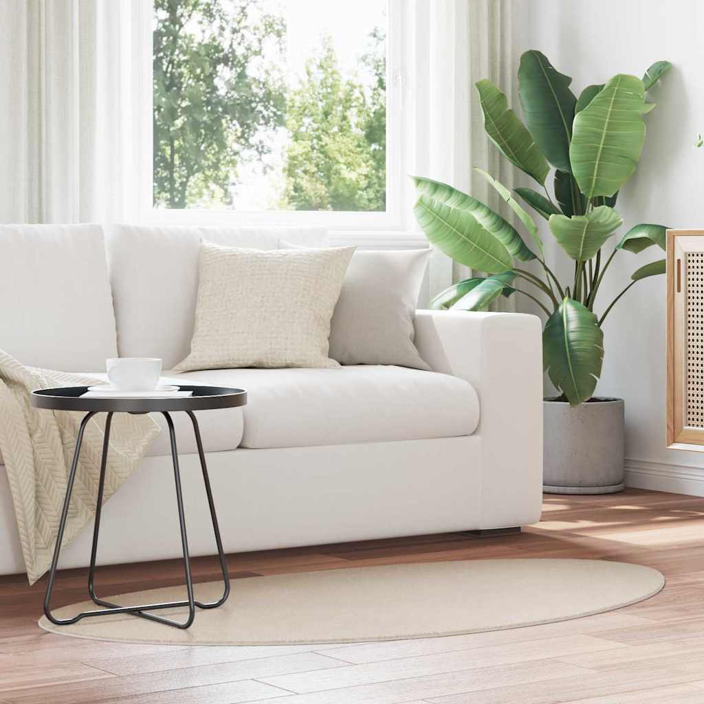 Teppich HUARTE Beige 80 x 150 cm Polyester