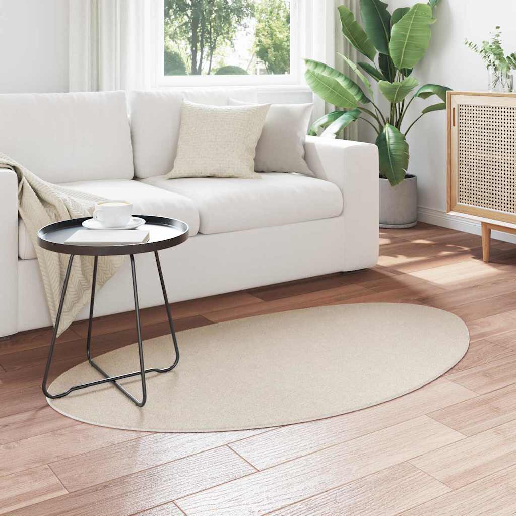 Teppich HUARTE Beige 80 x 150 cm Polyester