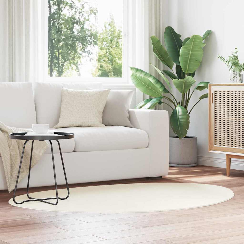Teppich HUARTE Creme 100 x 200 cm Polyester