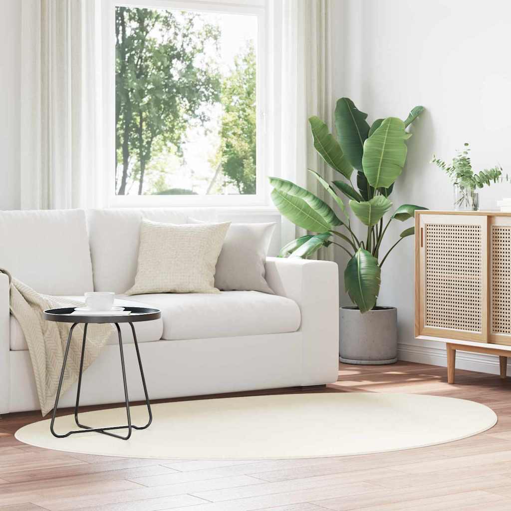 Bereichsteppiche HUARTE Creme 120 x 170 cm Polyester