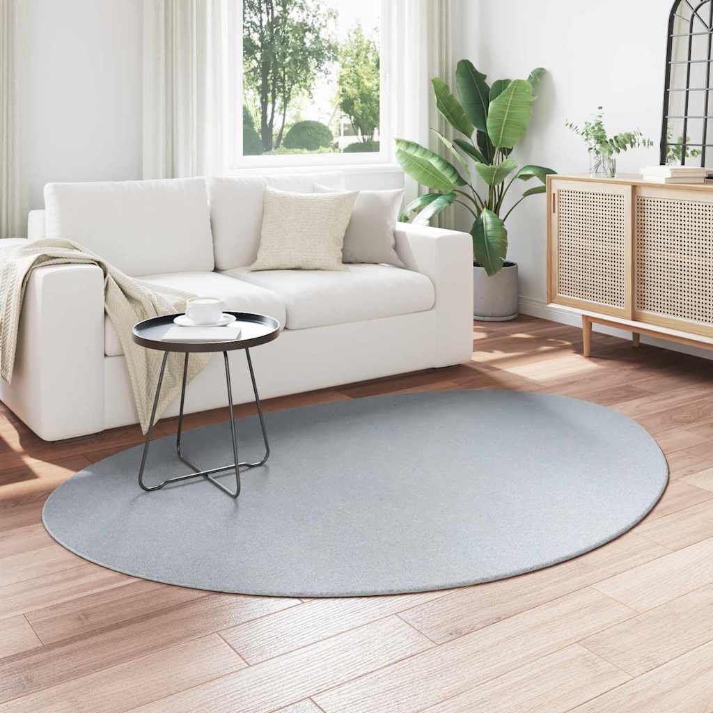 Teppich HUARTE Grau 140 x 200 cm Polyester