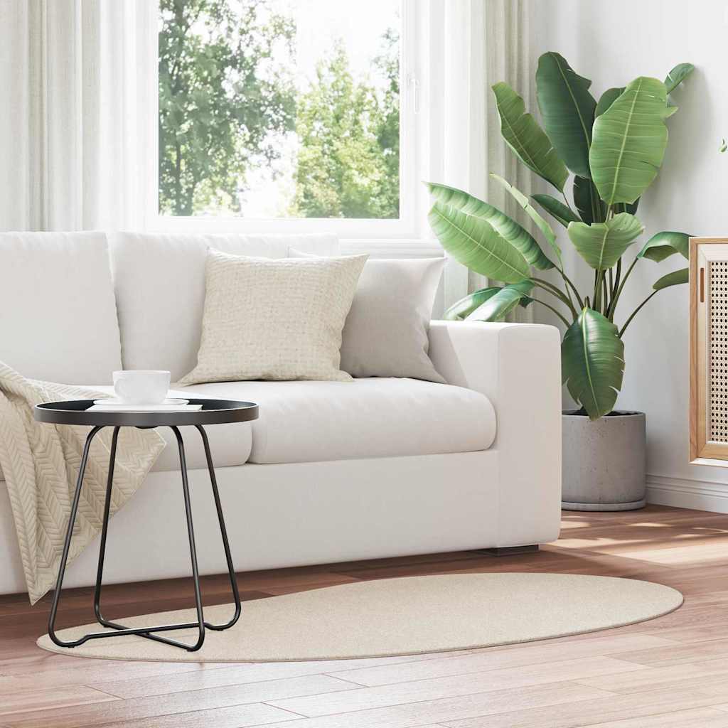 Teppich HUARTE Beige 80 x 150 cm Polyester